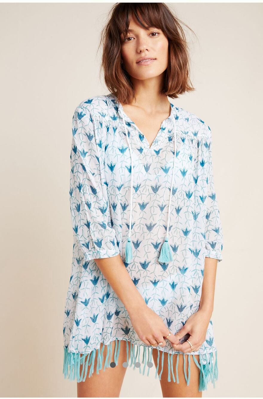 Roberta Roller Rabbit Serafina Cover Up Tunic Lavender S